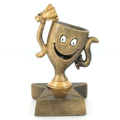 4" Smiley Cup Academic Trophy