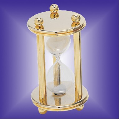 5 Min Metal Sand Timer (Engraved)