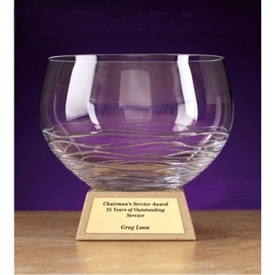 8.5" Crystal Bowl Award for Winner