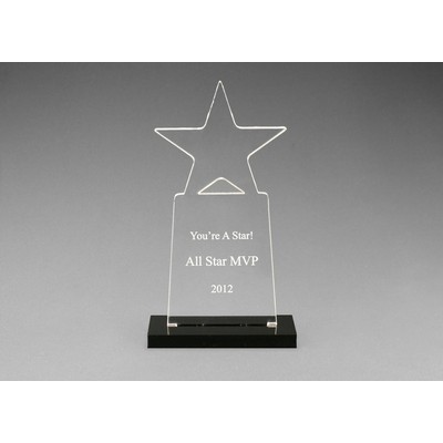 Snap-In Acrylic Star Tower Award (7")