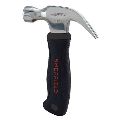 8 Oz. Mini Claw Hammer w/ Rubber Grip