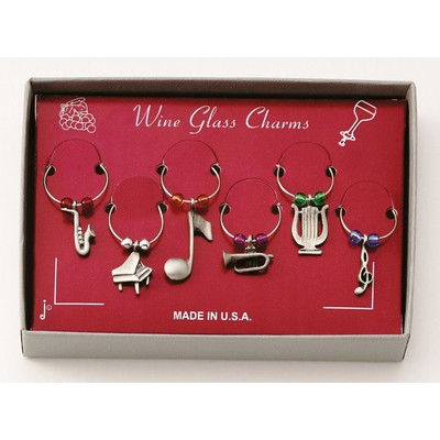 Marken Design Wine Charms Set - Music