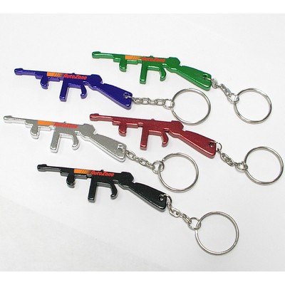 Rifle Shape Bottle Opener w/Key Chain