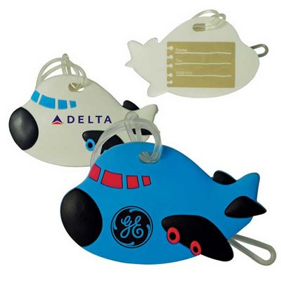 Airplane Shaped PVC Luggage Tag