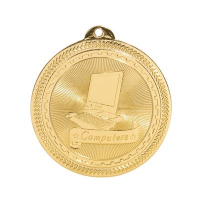 2" Computers Stock BriteLaser Medal