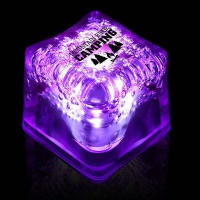 Pad Printed Purple Lited Ice Cube