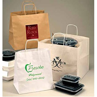 Regal Paper Take Out Bag w/Wide Gusset (12"x9"x15 3/4")