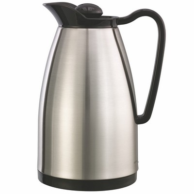 Classic 0.6 Liter Glass Lined Carafe (Silver/Black)