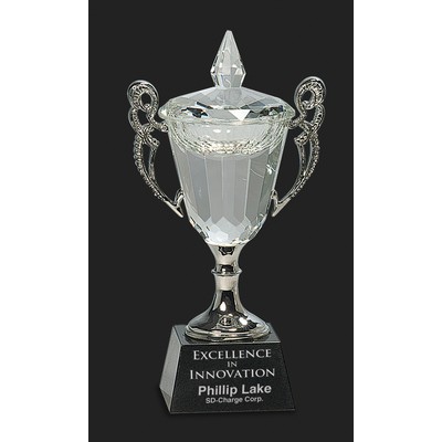 Championship S Crystal Cup Trophy Award S - 8'' H