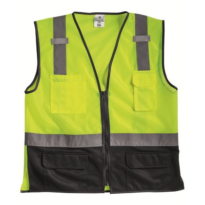 Kishigo® Black Bottom Mesh Class 2 Vest