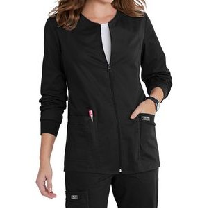 Cherokee Women's Core Stretch Zip Front Warm Up Scrub Jacket