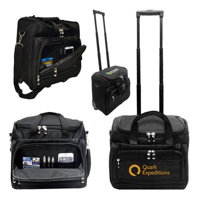 Heavy Duty Rolling Briefcase Laptop Bag