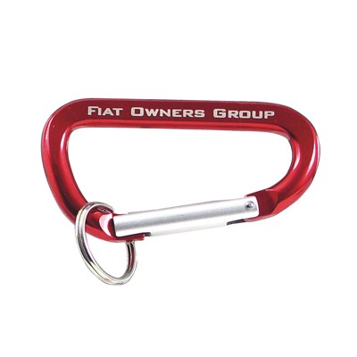 Red Carabiner Key Ring