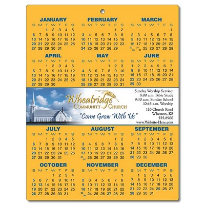 Religious Laminated Calendar Card - 8.5x11