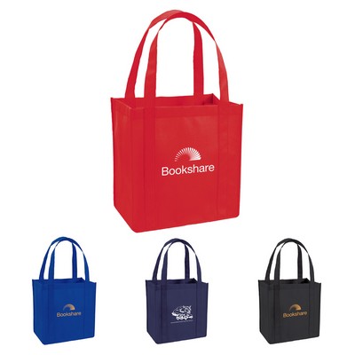 90 GSM Non-Woven Polypropylene Reusable Shopping Tote Bag w/ Handles