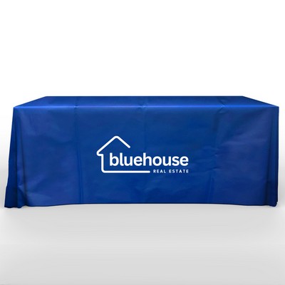 Recyclable, Non Woven 6' Flat, 3 Sided Screen Print Table Cover- Colors