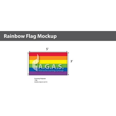 Rainbow Flag 3'X5'