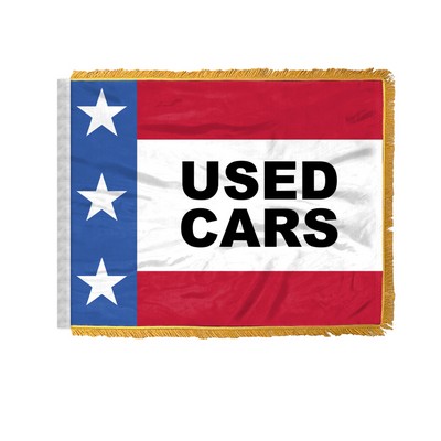 Patroitic Used Cars Antenna Flags 12x18 inch