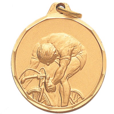 E Series Die Struck Male Cyclist Medal