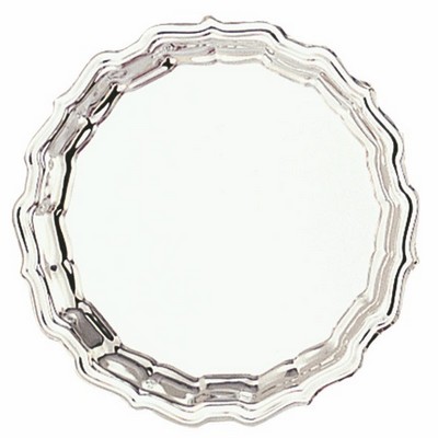 12" Silver Chippendale Tray