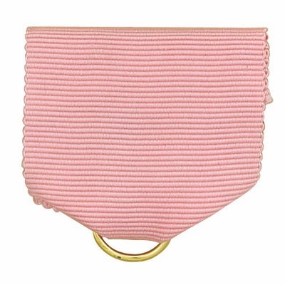 RL Series Pin Back Pink Ribbon w/Metal Ring