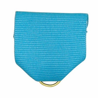 RL Series Pin Back Light Blue Ribbon w/Metal Ring