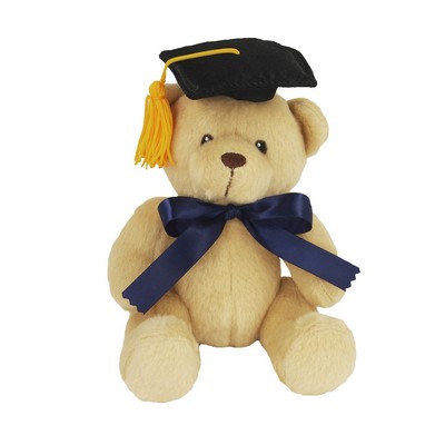 6" Honey Bear w/Graduation Cap & Ribbon