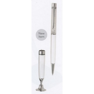 Pearl White Diamond Sand Pen & Funnel