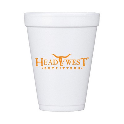 10 oz White Styrofoam Insulated Hot or Cold Foam Cup