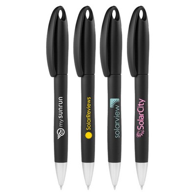 Union Printed - Cap Twist Ballpoint Pens with Loop for Rope 1-Color Print