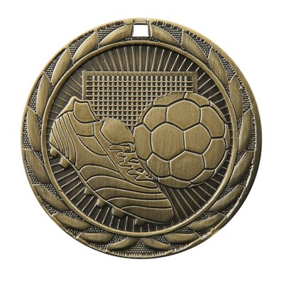 Medal, "Soccer" FE Iron - 2" Dia.