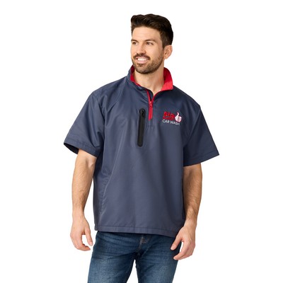 Men's or Ladies' Microfiber Short Sleeve Windshirt