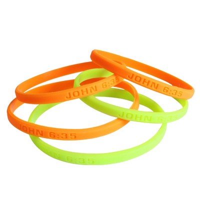 Skinny Bands Debossed Wristbands