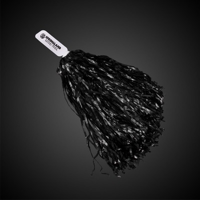 16" Black Plastic Pom Pom