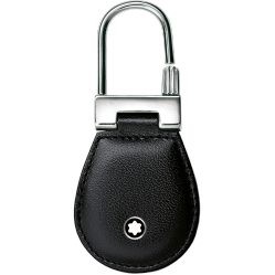 Luxury Line Montblanc Meisterstuck Black Leather & Steel Key Fob