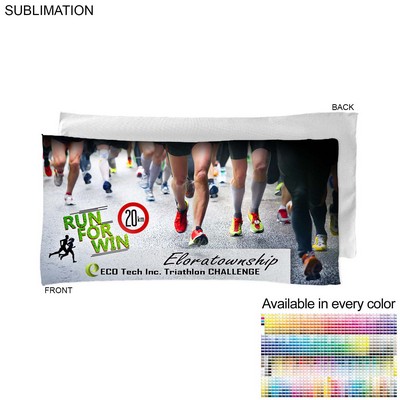 Absorbent Microfiber Dri-Lite Terry Marathon Towel, 22x44, Sublimated Edge to Edge 1 side