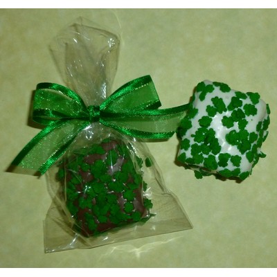 Shamrock Marshmallow Chocolate Crispy Bite