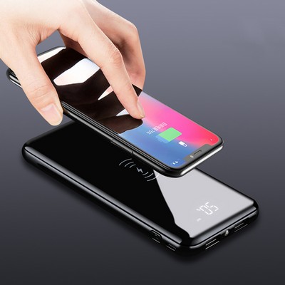 8000 mAh Digital Display Wireless Charging Power Bank