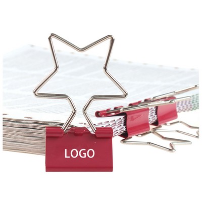 Five-pointed Star Shape Metal Binder Clips