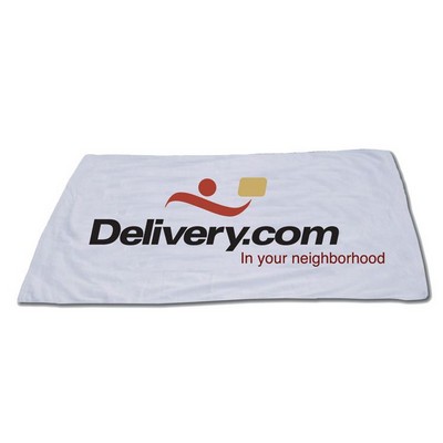 100% Cotton Velour Side Towel w/Reverse Side Terry Loop (28"x58")