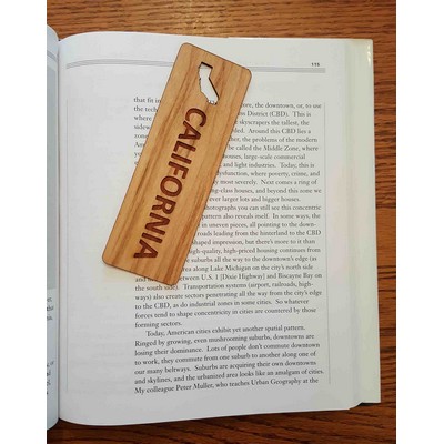 1.5" x 5.75" - California Hardwood Bookmarks