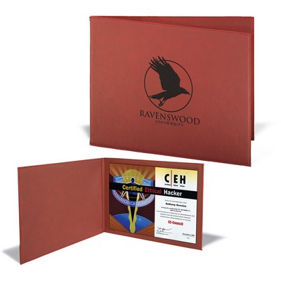 Leatherette Certificate Holder for 8-1/2 x 11