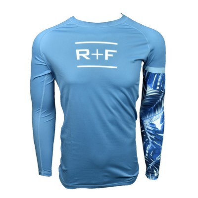 Long Sleeve UPF 30+ Rash Guard Swim And Surf Shirt