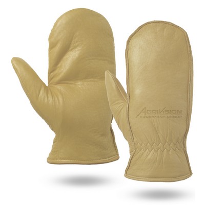 Winter Lined Premium Cowhide Leather Chopper Mittens