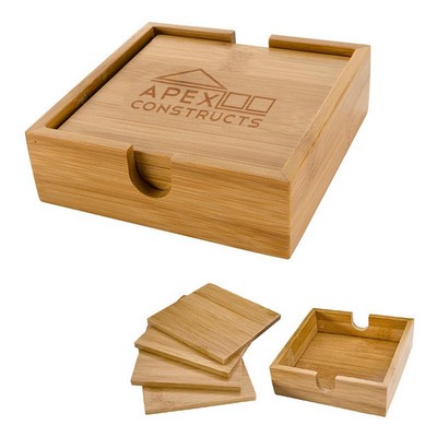 Bamboo Coaster Set