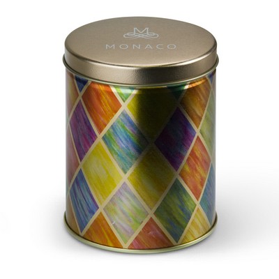 Tall Holiday Printed Gift Tins