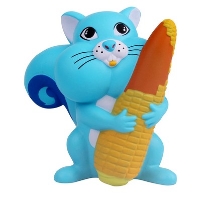 Slow Rising Scented Squishy Squirrel w/Corn - Blue