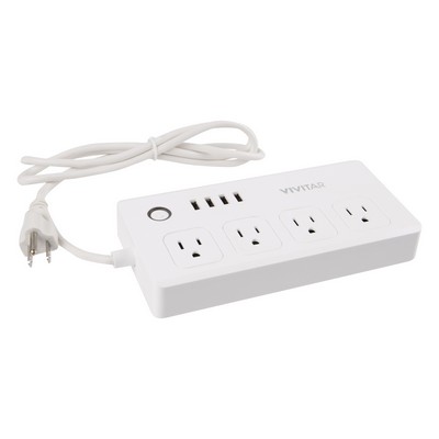 Vivitar® Wi-Fi Smart AC/USB 8-Port Power Strip