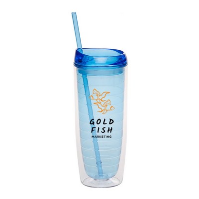 20 oz. Asteroid Double-Wall Acrylic Tumbler (2 Color Imprint)