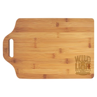 15" x 10¼" Bamboo Cutting Board w/ Handle